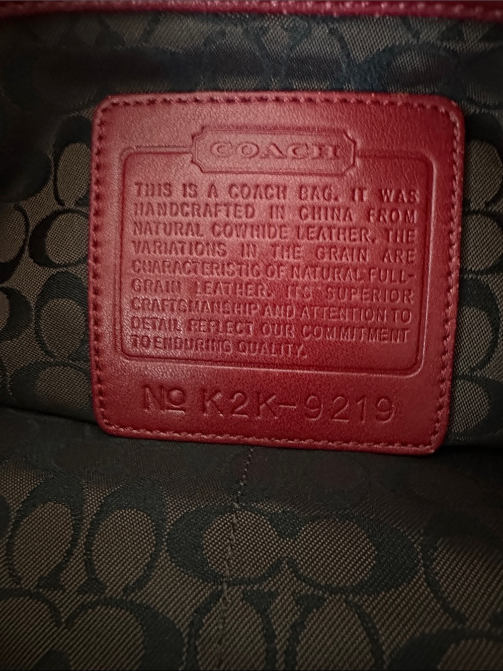 Coach Vintage Ergo Red Leather Hobo Shoulder Bag - Picture 2 of 7